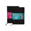 Pukka Pad Signature Soft Case Bound A5 Cover Notebook Black Pack of 3 (6981-SIG)
