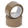 Q Connect Brown Packaging Tape- Single Roll - KF27010
