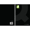 Q-Connect Hardback Wirebound Book A4 Black (Pack of 3) KF03727