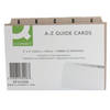 Q-Connect Index Card / Guide Card 152x102mm A-Z Buff (Pack of 25 cards) KF35208