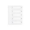 Q-Connect A4 1-5 Index Multi-punched Polypropylene White - KF01352