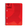 Q-Connect Spiral Bound Polypropylene Notebook 160 Pages A5 Red (Pack 5) KF10035