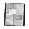 Q-Connect Polypropylene Business Card Holder Black Transparent (KF03664)