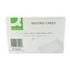 Q-Connect Feint Ruled Record Cards 152x102mm - White (Pack of 100) - KF35205