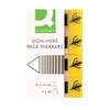 Q-Connect Quick Signature Markers 20 x 45mm Yellow (Pack of 160) KF01979