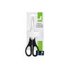 Q-Connect Ergonomic All Purpose Scissors 170mm Stainless Steel Blades Black Hand
