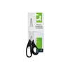 Q-Connect Ergonomic All Purpose Scissors 210mm Stainless Steel Blades Black Han