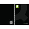 Q-Connect Polypropylene Wirebound Book A4 Black (Pack of 3) KF03729