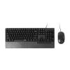 Rapoo NX2000 Universal keyboard & Mouse Set USB QWERTY English Black, Blue
