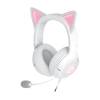 Razer Kraken Kitty V2 USB Type-A Wired Cat-Ear Gaming Headset -White and pink