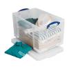 Really Useful 84 Litre Plastic Storage Box Clear (84LC)