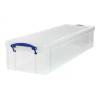 Really Useful Box Transparent Storage Box 22 Litres 82cm x 25.5cm x 15.5cm
