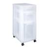 Really Useful Clear 3 Drawers Plastic Storage Tower
