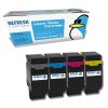 Lexmark 75M20K0/C0/M0/Y0 Remanufactured Toner Cartridge Set