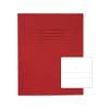 Rhino 8 x 6.5\" Exercise Book 32 Page Plain Top / F15 Bottom Red Pack of 100 (VPW