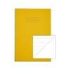 Rhino A4 Exercise Book 64 Page Feint Ruled 15mm With Plain Reverse Yellow Pack o