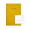 Rhino A4+ Oversized Exercise Book 40 Page 7mm Squared Yellow Pack of 100 (VDU024