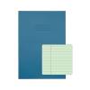 Rhino A4 Special Exercise Book 48 Page F8M Light Blue with Tinted Green Paper Pa