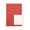 Rhino A4 Special Exercise Book 48 Page S10 Red with Tinted Cream Paper Pack of 1