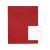 Rhino Exercise Book 8 x 6.5\" 48 Page 10mm Squares S10 Red Pack of 100 (VEX342-55