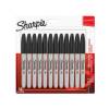 Sharpie Permanent Marker Fine Tip Black Pack of 12 (1996111)