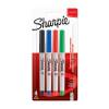Sharpie Permanent Marker Pens Ultra Fine Tip Assorted Colours Pack of 4 (1985879
