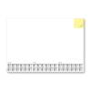Sigel Paper Desk Pad Memo with 3 Year Calendar 595x410mm 30 Sheets White HO490