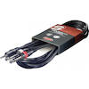 Stagg 2M / 6Ft Y Splitter Audio Cable 3.5mm Mini Stereo Jack - 2x 6.35mm Jack