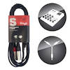 Stagg 3m High Quality Audio Y Splitter Cable 3.5mm Mini Jack to Male XLR x2