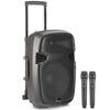 Stagg Active PA Trolley Speaker & Two Microphones // RE-VOLT15U UK