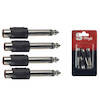 Stagg Pro Audio Male Jack Plug To Clinch Female Phono RCA Socket Adaptor X4