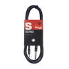 Stagg 6.25mm 1/4\" Quarter Inch Jack to 3.5mm Jack Male/Male Cable - Black 3 Metr
