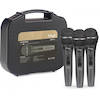Stagg SDMP15-3 Live Stage Dynamic Microphone 3 Pack With Carry Case & XLR Cables