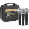 Stagg SDMP50-3 Live Professional Dynamic Microphone 3 Pk Carry Case & XLR Cables