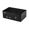 StarTech 2-Port DisplayPort Dual Monitor KVM Switch 4K 60Hz 3.5mm Audio Support
