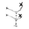 StarTech Desk Mount Quad Monitor Arm up to 27\" VESA 4 Height Adjustable Tilt Swi