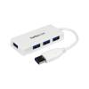 StarTech Portable 4 Port SuperSpeed Mini USB 3.0 Hub White (ST4300MINU3W)