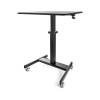 StarTech Portable Sit-Stand Ergonomic Height Adjustable Cart on Wheels (STSCART2