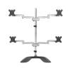 StarTech Quad Monitor Stand 2 x 2 Up to 32\" Freestanding Height Adjustable Tilt