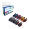 18 Compat Canon 526BK/C/M/Y/GY 525PGBK Ink Cartridges