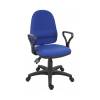 Teknik Ergo Twin High Back Operator Office Chair Fabric with Fixed Arms Blue (29