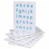 Texet A4 Rigid Letter Formation Whiteboard Pack of 5 (WB-LETPK5)