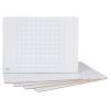 Texet A4 Rigid Maths 100 Square Grid Whiteboard Pack of 5 (WB-100SQPK5)
