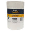 Texet Essentials 25mm x 66m Vinyl Tape White - Pack of 6 Rolls