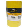 Texet Essentials 25mm x 66m Vinyl Tape Yellow - Pack of 6 Rolls