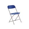 Titan Straight Back Folding Chair Blue (TCFLFC1-B)
