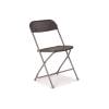Titan Straight Back Folding Chair Charcoal (TCFLFC1-C)