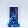 Topimprint Blackfire Set of 15 Blue Rounded Corner Dice � 16mm Standard Size