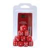 Topimprint Blackfire Set of 15 Red Rounded Corner Dice � 16mm Standard Size