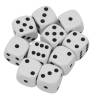 Topimprint Blackfire Set of 15 White Rounded Corner Dice � 16mm Standard Size